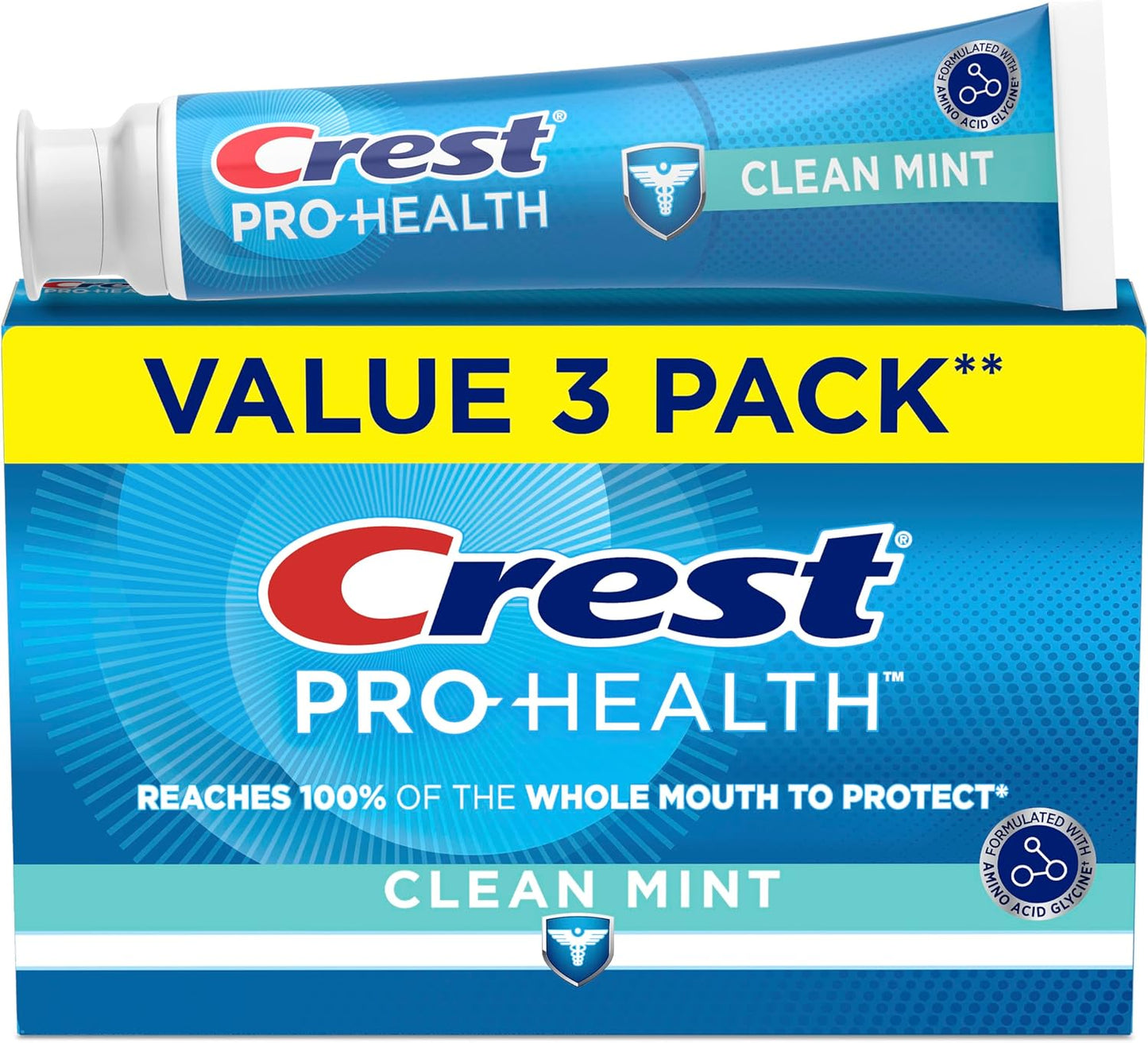 CREST PRO HEALTH TOOTHPASTE CLEAN MINT 3X130ML TOOTHPASTE