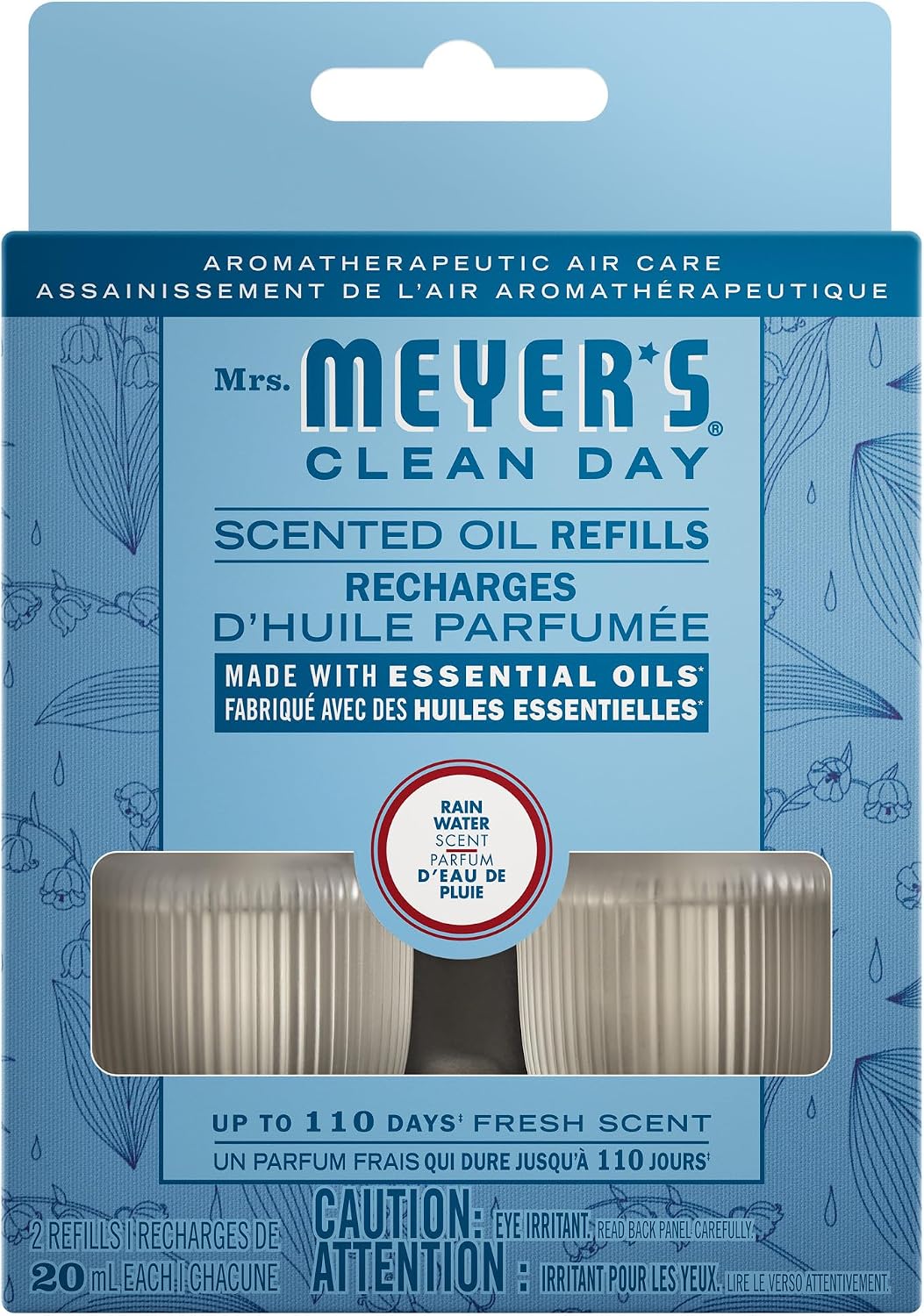 MRS MEYERS REFILL FOR DIFFUSER RAINWATER 2 pack of 4