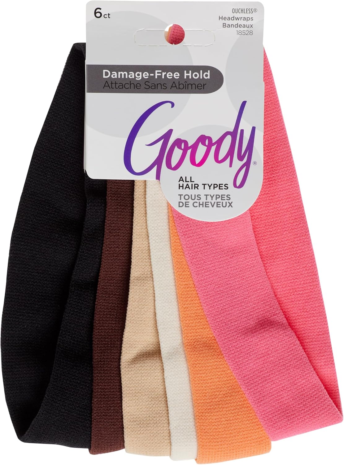 GOODY HEADWRAPS BASIC WARM 6 pack of 3