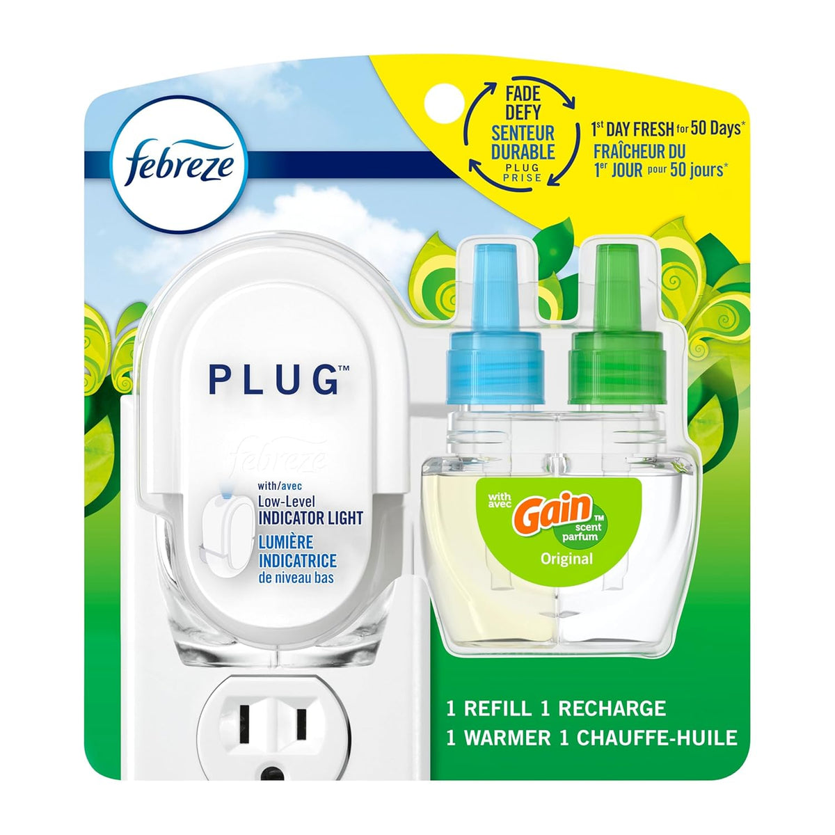 FEBREZE PLUG STARTER KIT GAIN ORIG 26ML pack of 4