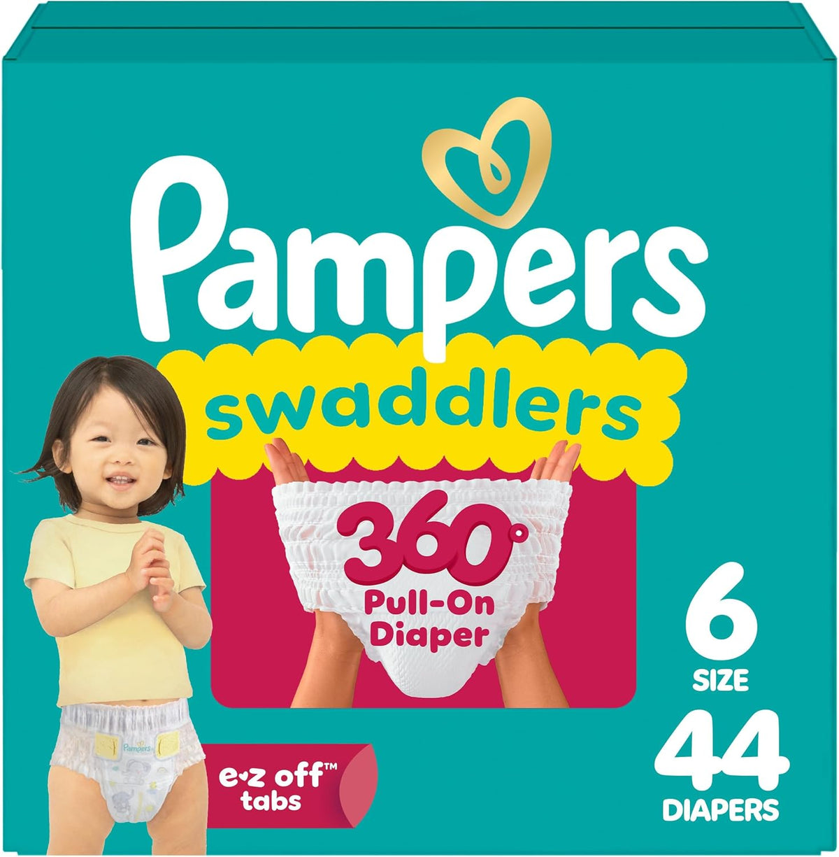 PAMPERS SWADDLERS 360 SIZE 6 44
