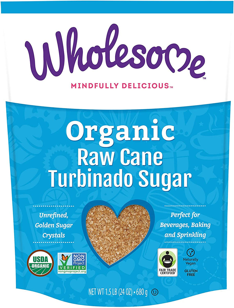 WHOLESOME SWEETENERS Org Demerara(Turbinado) Sugar 680g