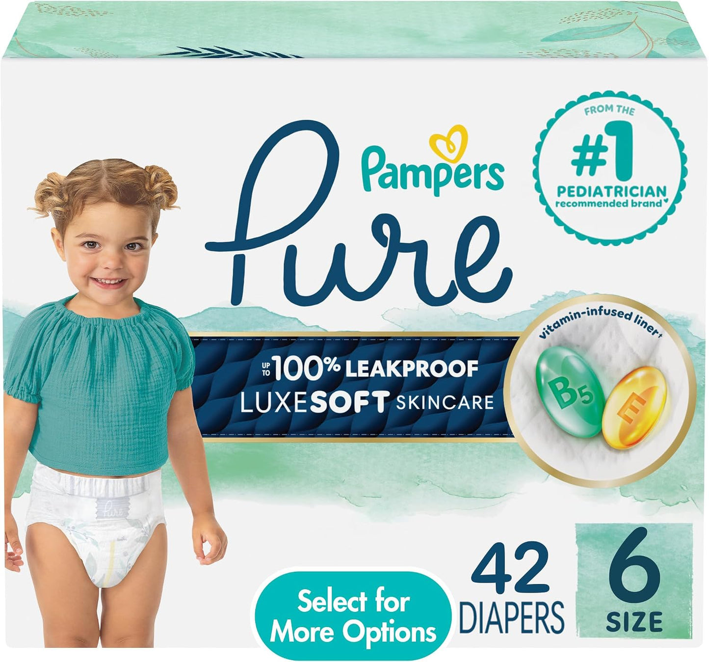 PAMPERS PURE PROTECT SIZE-6 SUPER 42