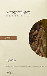 Felicetti Monograno Organic Pasta Monograno Spelt Rigatini500G