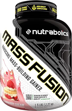 NUTRABOLICS MASS FUSION STRAWBERRY MILKSHAKE 5lbs