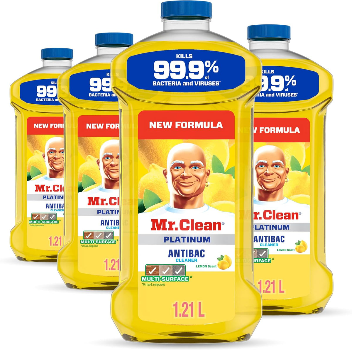 MR CLEAN LIQ ANTIBACTERIAL LEMON 1.21L pack of 4