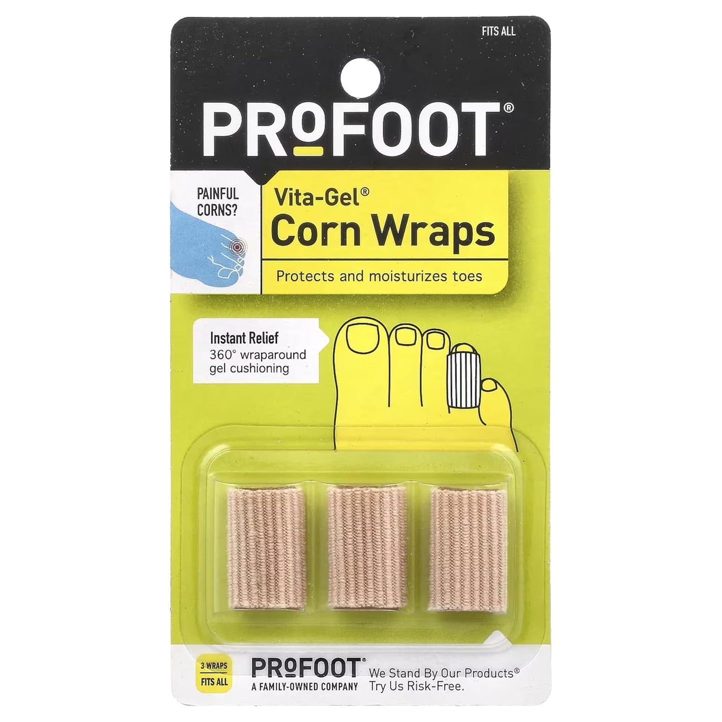 PROFOOT VITA GEL CORN WRAPS 3