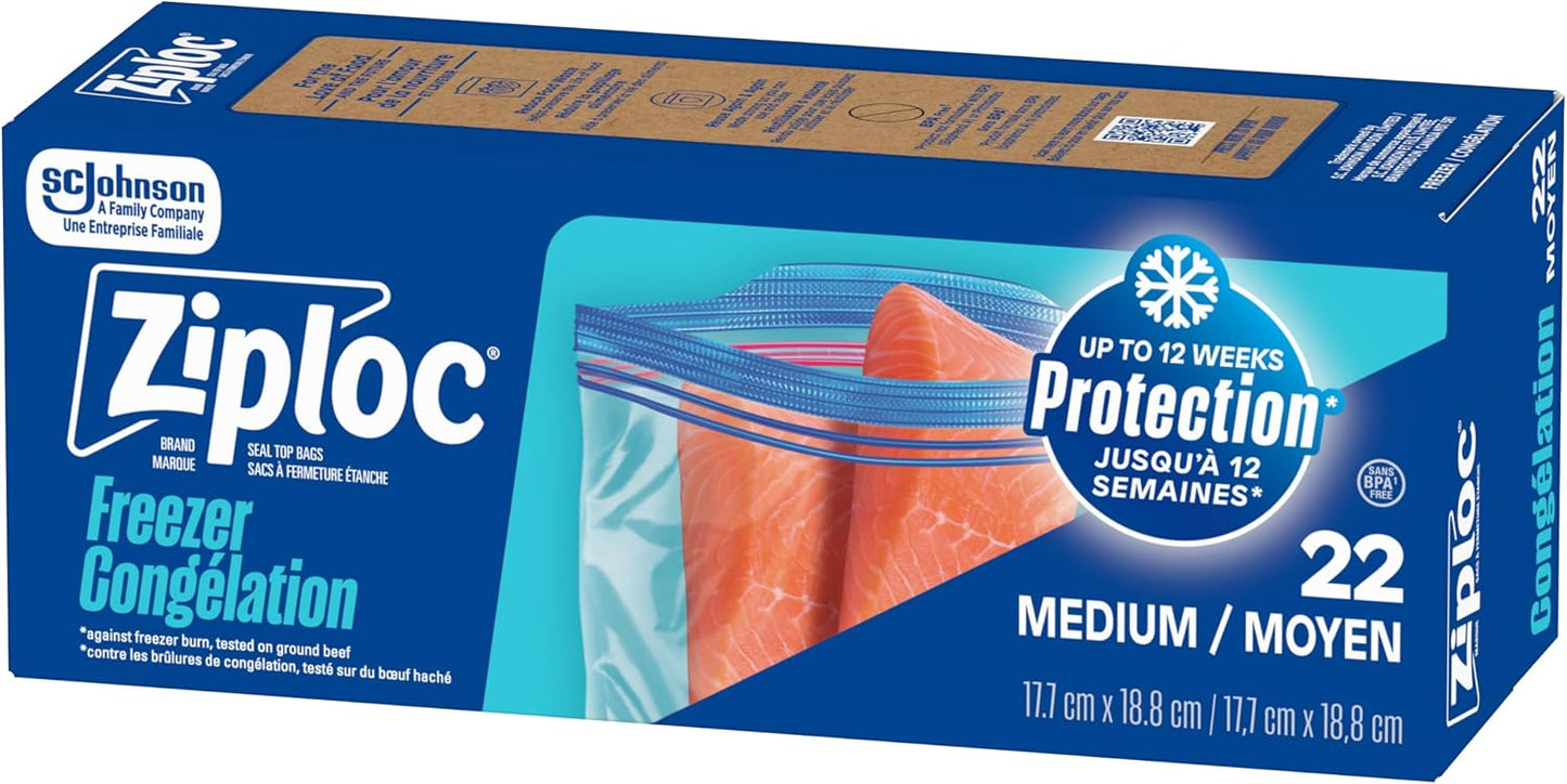 ZIPLOC FREEZER BAG MD 19