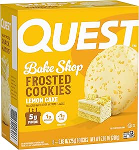 Quest Frosted Cookie, Lemon Cake, 8/box