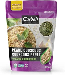 Casbah Couscous Casbah Organic Pearl Couscous 600G, Sachet180G Short-Dated