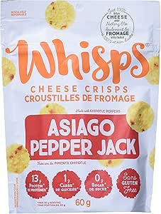 WHISPS   Asiago Pepper Cheese Crisps  60g