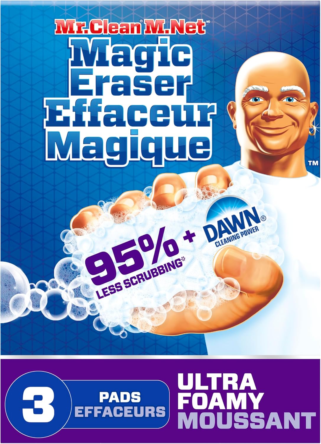 MR CLEAN MAGIC ERASER ULTRA FOAMY 3CT pack of 6