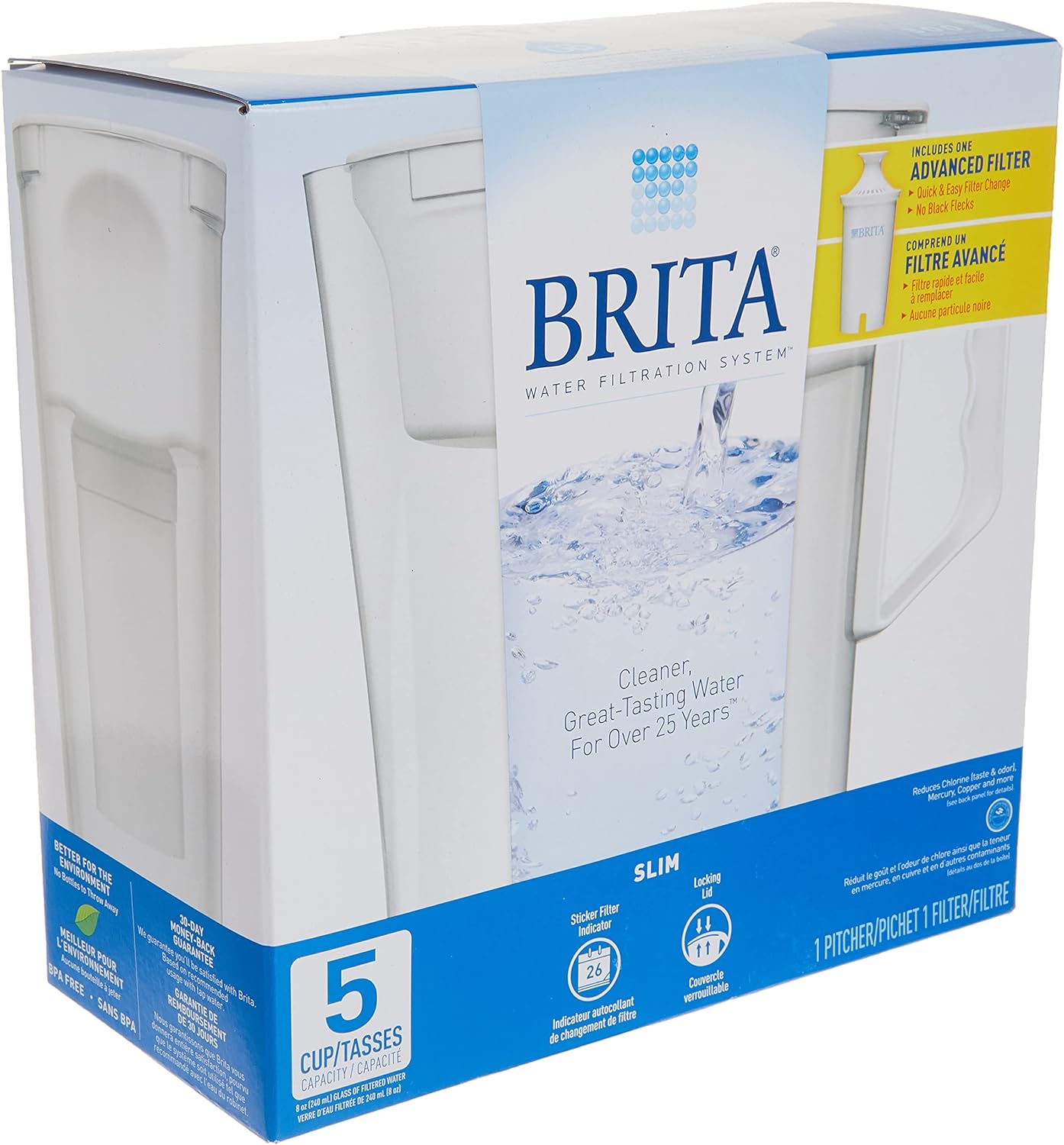 BRITA PITCHER SLIM 2L