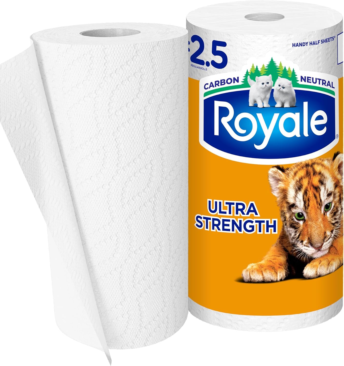 ROYALE PAPER TOWEL TIGER 2 PLY 123 SHEET ROLL 1 pack of 24