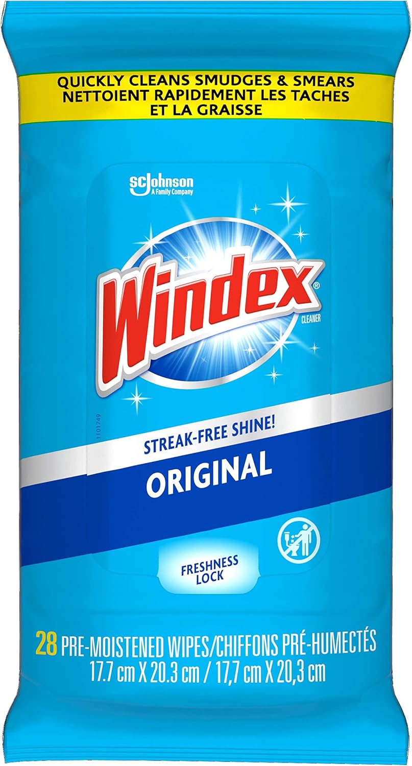 WINDEX GLASS&SURFACE WIPE 28