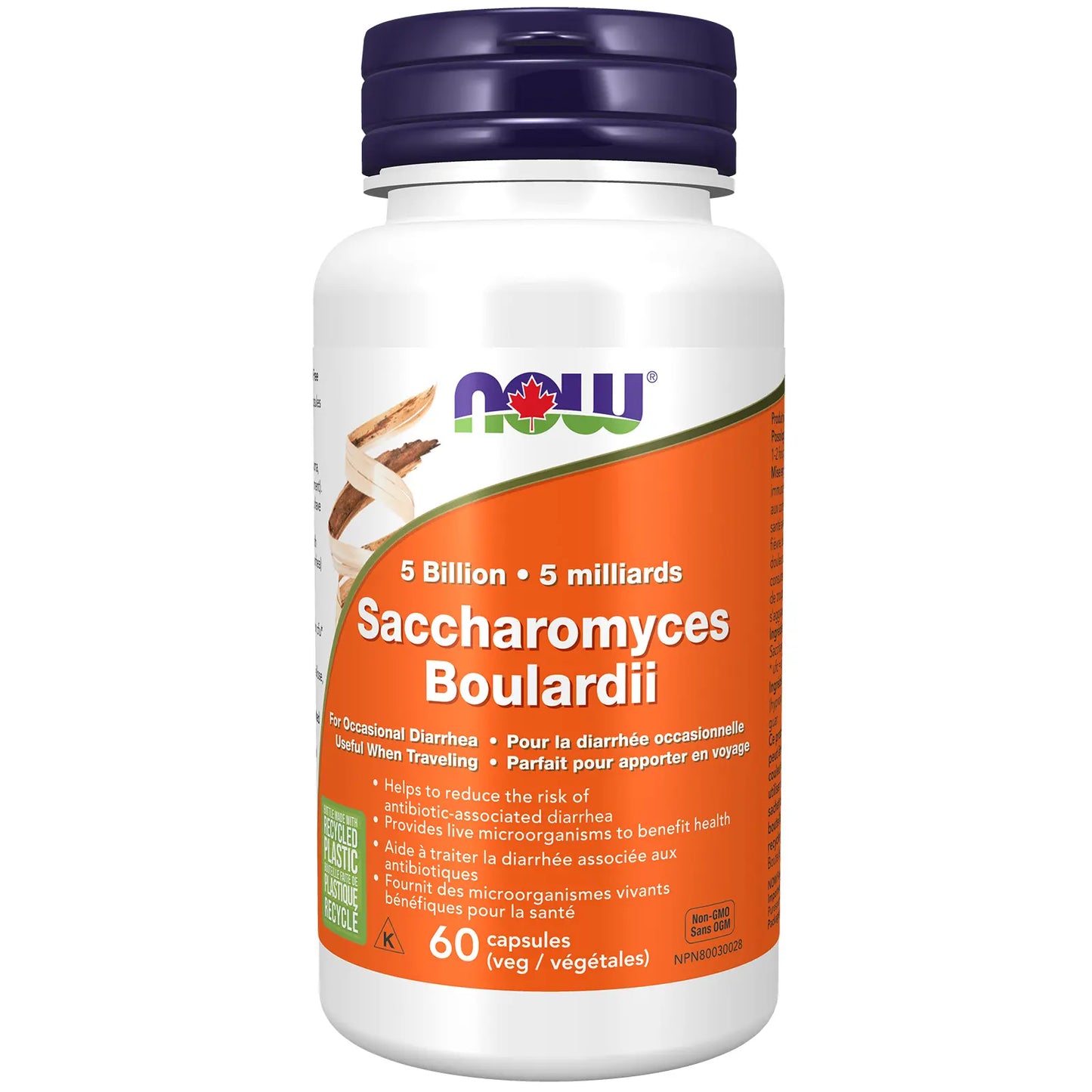 NOW S. Boulardii 5 Billion (Diarrhea Relief) 60vcap (RR) (DF)