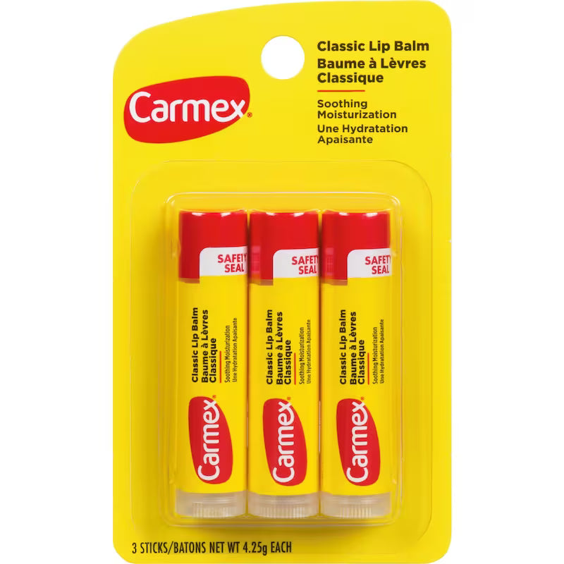 CARMEX LIP BALM CLASSIC STICK 3PCS
