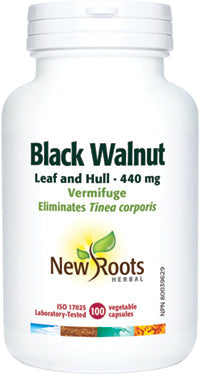 NEW ROOTS Black Walnut Leaf and Hull · 440 mg 100 capsules
