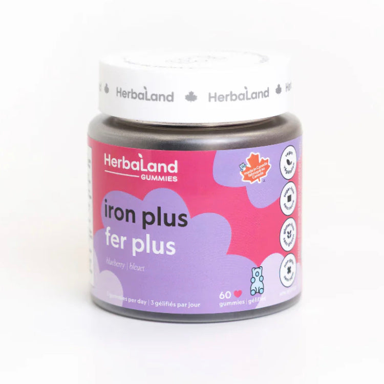 HERBALAND IRON PLUS 60 GUMMIES (Blueberry)