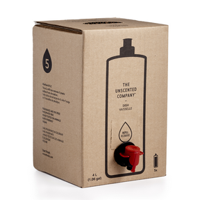 The Unscented Co.   Unscented Dish Soap Refill Box 4L 4L