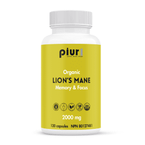 Piur1 Organic Lion's Mane Memory & Focus 120caps