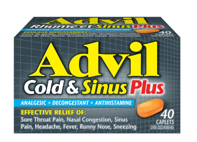 ADVIL COLD & SINUS PLUS 40'S