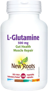 NEW ROOTS L-Glutamine 500 mg (Capsules) 240 capsules