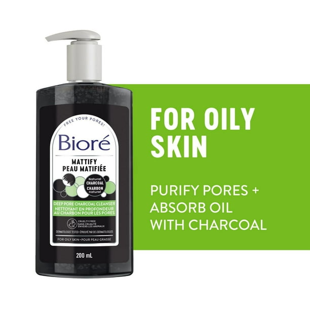 BIORE CLEANSER CHARCOAL 200ML