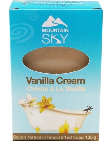 Mountain Sky Soaps   Vanilla Cream Bar Soap 135g