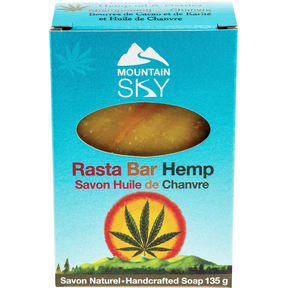 Mountain Sky Soaps   Rasta-Bar-Hemp Bar Soap 135g