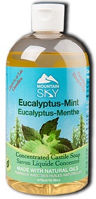 Mountain Sky Soaps   Eucalyptus-Mint Castile Liquid Soap 475ml
