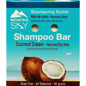 Mountain Sky Soaps   Coconut Cream Shampoo Barr 60g