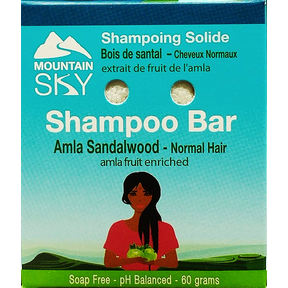Mountain Sky Soaps Amla Sandalwood Shampoo Bar 60g