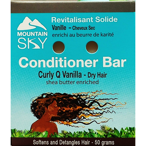 Mountain Sky Soaps   Curly Q Vanilla Conditioner Bar 50g