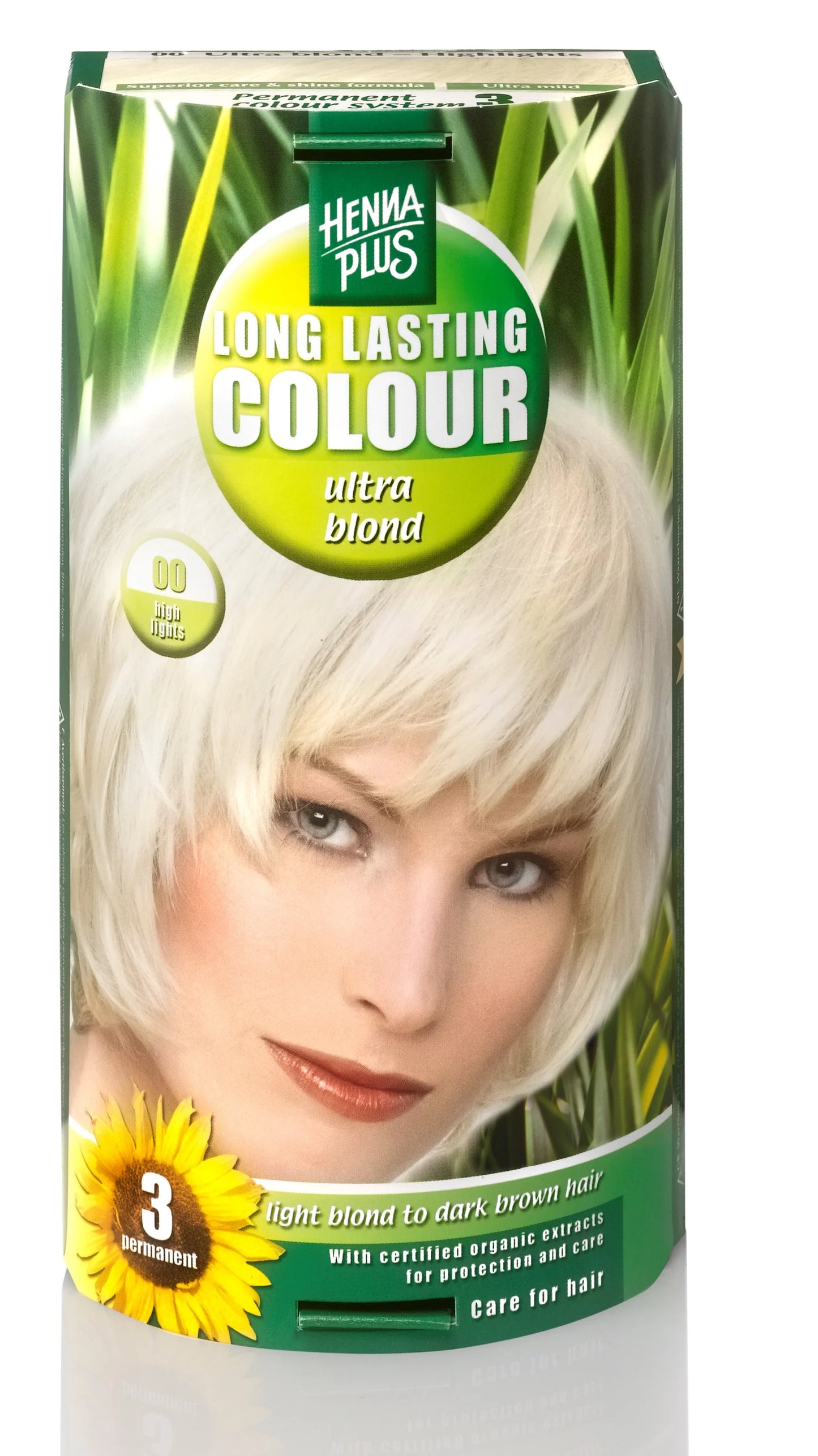 HENNAPLUS Long Lasting Ultra Blond 00 Coupe Soleil, 140ml