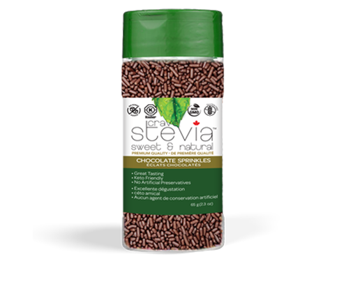 CRAVE STEVIA Chocolate Sprinkles 65g