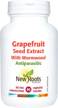 NEW ROOTS Grapefruit Seed Extract · With Wormwood and Echinacea 90 capsules