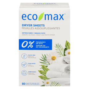 Eco-Max     Fragrance Free Dryer Sheets 80CT