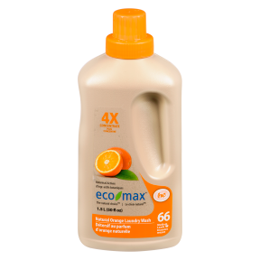ECO-MAX - Laundry Wash, 4X Concentrated, Natural Orange, HE (Enviro Bottle) 1.5L