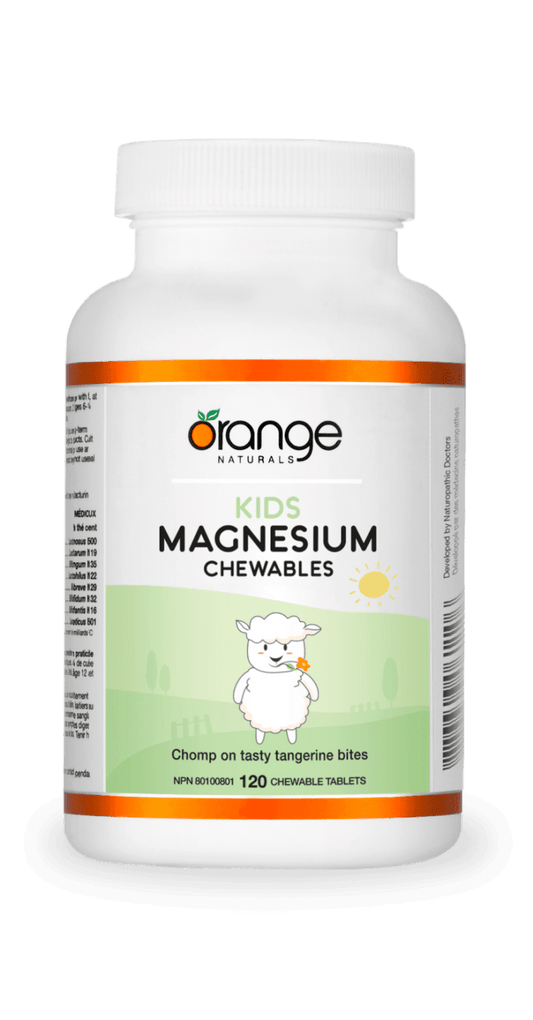 Orange Naturals      Kids Magnesium Chewables 50mg - Tangerine      120 tablets
