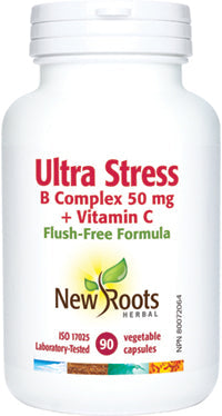 NEW ROOTS Ultra Stress B Complex 50 mg + Vitamin C 90 capsules