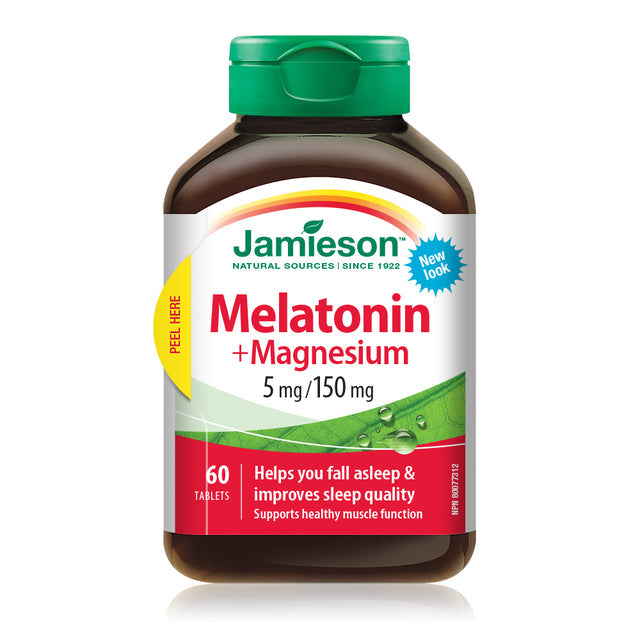 Jamieson JMS Melatonin 5mg + Magnesium 60's 60Melatonin 5mg + Magnesium
