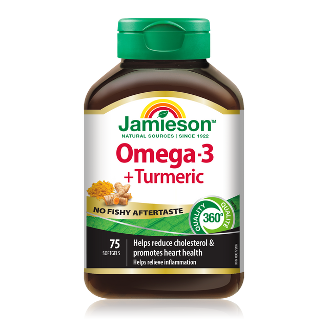 Jamieson JMS Omega-3+ Turmeric (No Fishy Aftertaste) 75's 75