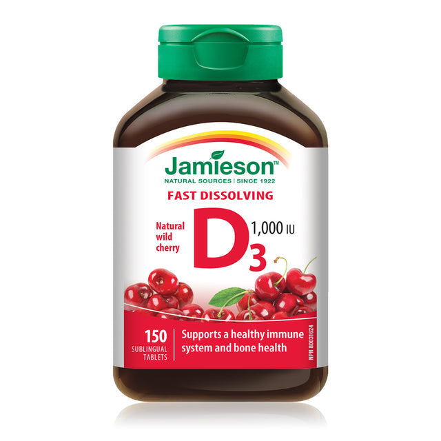 Jamieson JMS Vitamin D3 Cherry Fastmelt 150's 150