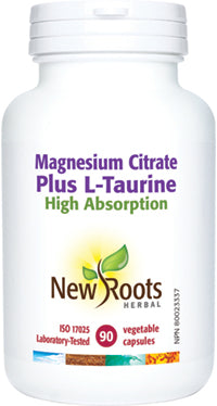 NEW ROOTS Magnesium Citrate Plus L-Taurine 90 capsules