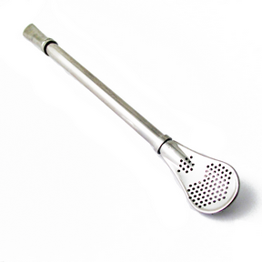 The Last Straw   Yerba Mate / Tea Straw - Silver 6ct