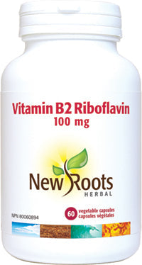 NEW ROOTS Vitamin B2 Riboflavin · 100 mg 60 capsules