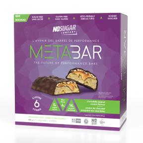 No Sugar Company   Meta Bar Chocolate Peanut Crunch 12 x 40g