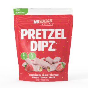 No Sugar Company   Pretzel Dipz Strawberry 200g