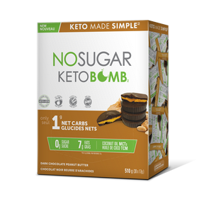 No Sugar Company   Keto Bomb Dark Choc PB 30 x 17g